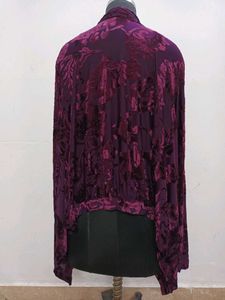 burnout velvet shrug...size mentioned XL...