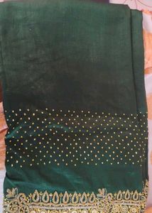 Saree with Heavy Embroidery Design.