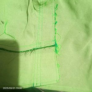 Bottle Green Cotton Silk Saree With Blouse