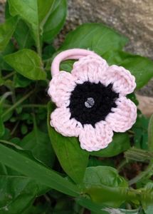 😍pack Of 6 crotchet Flower Hair Tie💫