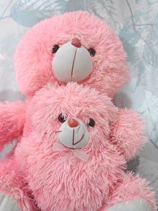 Pink Plush Teddy Bear Set