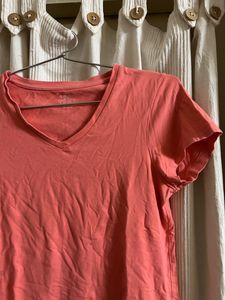 Size L — Jockey , pink V Neck Shirt