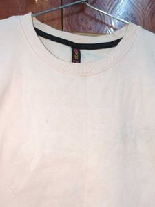 Baby Pink Fitted Crop Tshirt