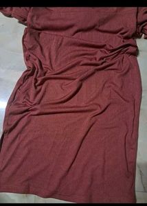 Turtleneck Ribbed Body on Dress