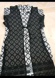 Stylish Black Jacket Kurta