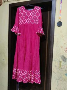 Pink Printed Dress