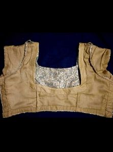 Golden Sequin Work Blouse