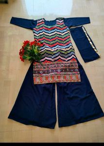 Heavy Work Kurta Set 💙