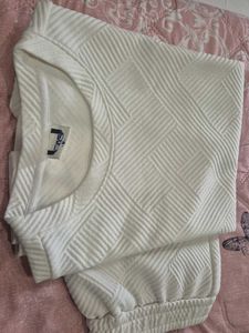 Patterned White T-Shirt
