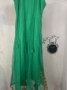 Green Embroidered Kurta Set