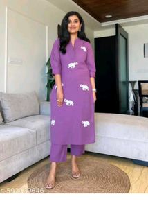 Emrodary Elephant Kurta Set