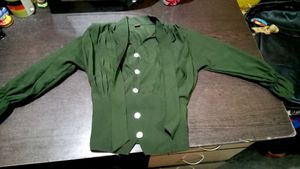 Green Button-Down Top