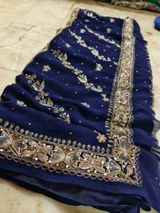 Aari Tari Work Saree