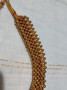 Elegant Golden Beaded Necklace