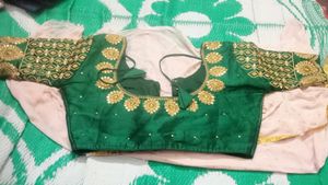 Green Embroidered Blouse