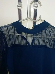 Stunning Navy Blue Bodycon Midi Dress