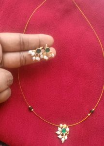 Invisible Chain With Earrings