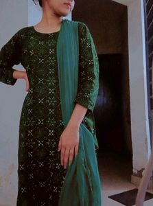 Xxl Eid/daily Wear/cotton/bandhej Suit Women
