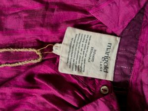 Magenta Linen Top