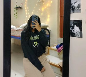 Black H and m hoodie