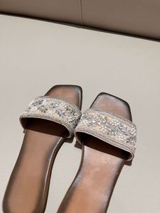 Embellished Brown Flats