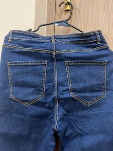 Zara Striped Denim Jeans