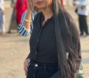 Stylish Black Button-Down Shirt