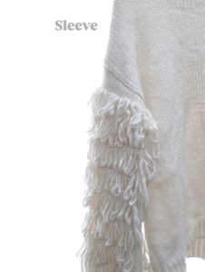 Fringe Detail Knit Sweater