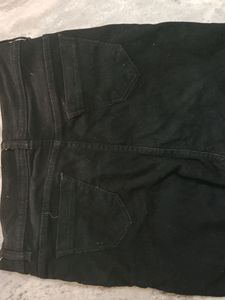 Black Jeans For Girls In Good Condition