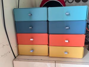 Colorful Storage Drawers Set Of 2