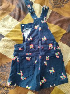 Cute Girl&#39;s Denim Overalls