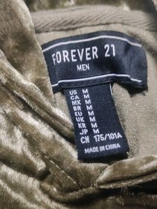 Olive Golden Velvet Hoodie