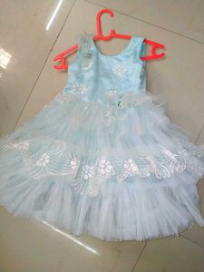 Cute Blue Party Dress