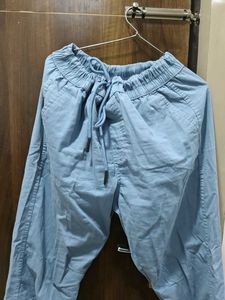 Blue Casual Joggers