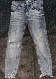 Zara Distressed Denim Jeans