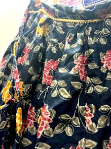 Floral Print Ethnic Skirt