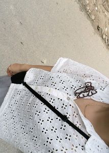 White Boxy Chikankari Shirt