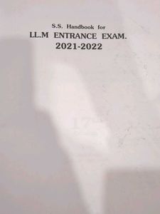 LL.M. Entrance Exam Handbook