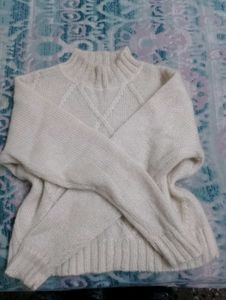BEIGE KNIT PULLOVER