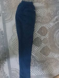Denim Blue Casual Joggers