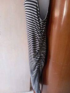 Striped Bodycon Midi Dress