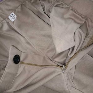 Tan Wide Leg Trousers