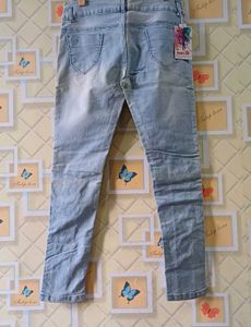 Lace-Up Detail High Waisted Jeans