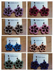 Crochet Earrings (Flower Pattern)