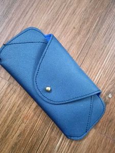 Blue Pouch For Sunglasses