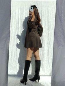 Brown Mini Dress