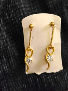 Gold Tone Dangle Earrings