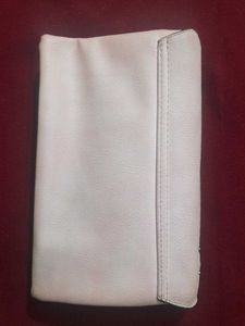 Chic Peach Clutch with Floral Detail