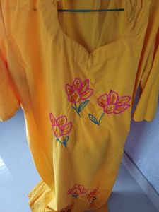 Floral Embroidered Kurta