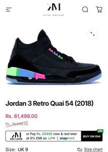 Jordan 3 Retro Quai 54 (2018) Shoes